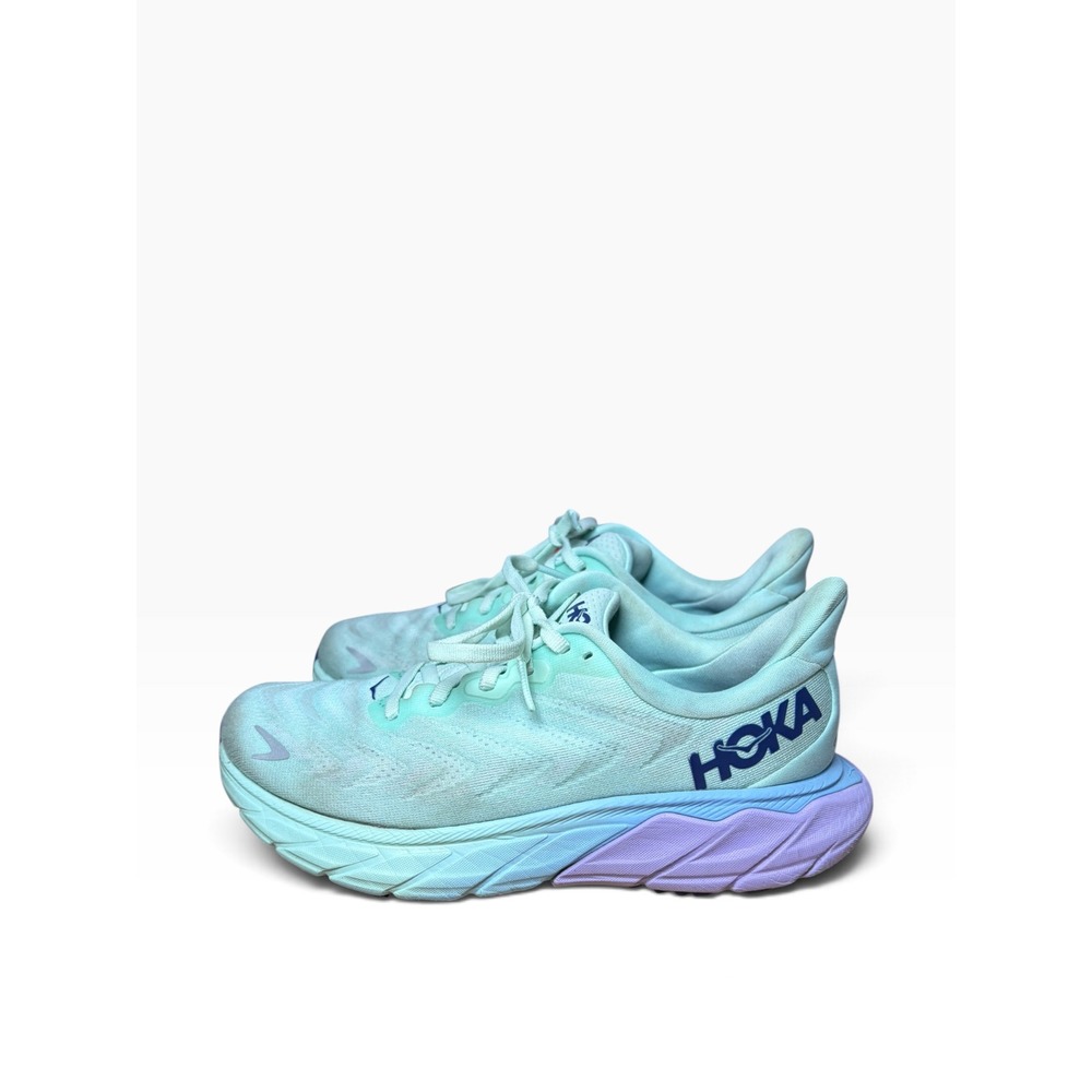 Hoka Arahi 6 Womens 6 Running Shoes Summer Song Ice Water Blue 1123195 SOLM